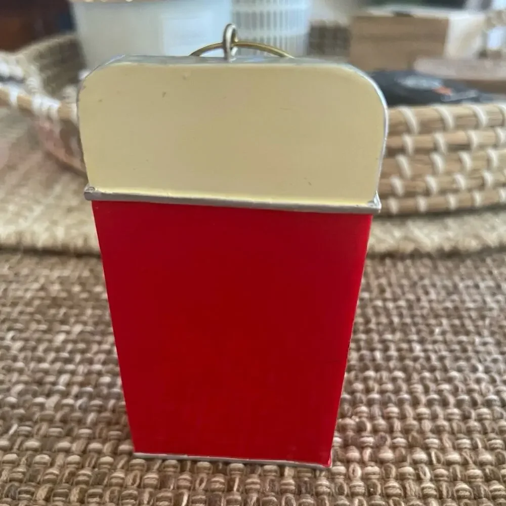 Vintage Coca Cola Bottle dispenser Christmas ornament 1999